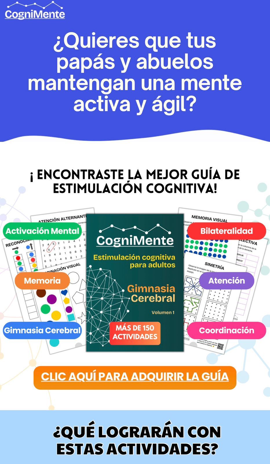 Estimulacion cognitiva para Adultos PDF + dos regalos🎁