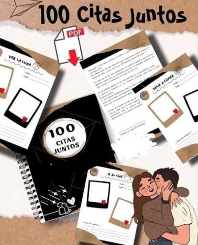 100 citas juntos🥰❤️ formato PDF más bono de regalo 🎁